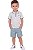 Conjunto Infantil Calvin Klein Polo e Bermuda Verde em Sarja - Imagem 1