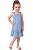 Vestido Infantil Tommy Hilfiger Chambray com Flores Bordadas - Imagem 1