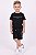 Conjunto Infantil Tommy Hilfiger Camiseta Preta e Bermuda - Imagem 4