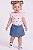 Conjunto Tommy Hilfiger Bebê com Saia-Short Jeans - Imagem 4