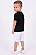 Conjunto Infantil Tommy Hilfiger Camiseta Preta e Bermuda Branca - Imagem 5