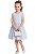 Vestido Infantil Tommy Hilfiger Listrado Azul - Imagem 1