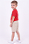 Conjunto Infantil Tommy Hilfiger Camiseta Vermelha e Bermuda Caqui - Imagem 6