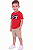 Conjunto Infantil Tommy Hilfiger Camiseta Vermelha e Bermuda Caqui - Imagem 5