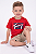 Conjunto Infantil Tommy Hilfiger Camiseta Vermelha e Bermuda Caqui - Imagem 2