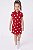 Vestido Infantil Tommy Hilfiger Polo Piquet Floral Vermelho - Imagem 4