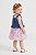 Vestido Bebê Calvin Klein Jeans – Chambray com Saia de Tule Floral - Imagem 3