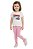 Conjunto Infantil Tommy Hilfiger Camiseta e Legging Rosa - Imagem 1
