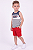 Conjunto Infantil Tommy Hilfiger Regata Cinza e Bermuda - Imagem 2