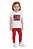 Conjunto Infantil Tommy Hilfiger Camiseta e Legging Estampada - Imagem 1