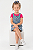Conjunto Infantil Salopete Jeans Estampa Guess e Blusa Rosa Pink - Imagem 2