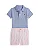 Conjunto Bebê Polo Ralph Lauren Polo e Shorts Oxford Listrado - Imagem 10