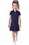 Vestido Infantil Tommy Hilfiger Polo Piquet Azul-Marinho - Imagem 4