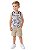 Conjunto Infantil Tommy Hilfiger Regata e Bermuda Caqui - Imagem 1