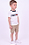 Conjunto Infantil Tommy Hilfiger Camiseta Branca e Bermuda Caqui - Imagem 6