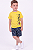 Conjunto Infantil Tommy Hilfiger Camiseta Amarela e Bermuda - Imagem 3