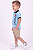 Conjunto Infantil Tommy Hilfiger Polo Azul e Bermuda Caqui - Imagem 4