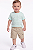 Conjunto Calvin Klein Bebê Camiseta Verde + Bermuda Cargo Bege - Imagem 2