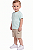 Conjunto Calvin Klein Bebê Camiseta Verde + Bermuda Cargo Bege - Imagem 3