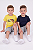 Conjunto Infantil Tommy Hilfiger 3 Peças Camisetas Amarela e Azul-Marinho e Bermuda - Imagem 9
