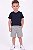 Conjunto Infantil Tommy Hilfiger 3 Peças Camisetas Amarela e Azul-Marinho e Bermuda - Imagem 3