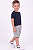 Conjunto Infantil Tommy Hilfiger 3 Peças Camisetas Amarela e Azul-Marinho e Bermuda - Imagem 7
