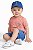 Conjunto Bebê Ralph Lauren Camiseta Tubarão e Bermuda Azul - Imagem 2