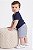 Conjunto Bebê Ralph Lauren Camiseta Azul-Marinho e Bermuda - Imagem 3