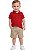 Conjunto Bebê Tommy Hilfiger Polo Vermelha e Bermuda - Imagem 1