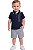 Conjunto Bebê Tommy Hilfiger Polo Piquet e Bermuda Listrada - Imagem 1