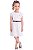 Vestido Tommy Hilfiger Infantil Festa Branco com Cinto - Imagem 1