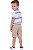 Conjunto Infantil Tommy Hilfiger Polo Listrada e Bermuda Caqui - Imagem 5
