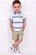 Conjunto Infantil Tommy Hilfiger Polo Listrada e Bermuda Caqui - Imagem 2
