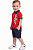 Conjunto Bebê Tommy Hilfiger Polo Vermelha e Bermuda Azul-Marinho - Imagem 3