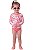 Biquíni Infantil OshKosh 3 Peças Floral com Proteção UV - Imagem 1