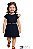 Vestido Tommy Hilfiger Infantil Festa Azul-Marinho com Cinto - Imagem 1