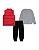 Conjunto Nike Infantil 3 Peças Colete, Camiseta e Calça - Imagem 4