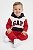 Conjunto Infantil GAP Moletom Vermelho, Azul e Branco - Imagem 2