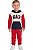 Conjunto Infantil GAP Moletom Vermelho, Azul e Branco - Imagem 1