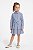 Vestido Infantil Tommy Hilfiger Chemise Listrado Azul - Imagem 4