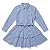 Vestido Infantil Tommy Hilfiger Chemise Listrado Azul - Imagem 9