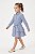 Vestido Infantil Tommy Hilfiger Chemise Listrado Azul - Imagem 6