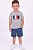 Conjunto Infantil Tommy Hilfiger 3 Peças Camisetas Cinza e Rosa e Bermuda - Imagem 3