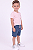 Conjunto Infantil Tommy Hilfiger 3 Peças Camisetas Cinza e Rosa e Bermuda - Imagem 4