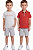 Conjunto Infantil Calvin Klein 3 Peças Polo, Camiseta e Bermuda - Imagem 12