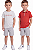 Conjunto Infantil Calvin Klein 3 Peças Polo, Camiseta e Bermuda - Imagem 2