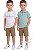 Conjunto Infantil Calvin Klein 3 Peças Camiseta, Polo e Bermuda - Imagem 1