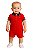 Romper gola Polo Bebê Tommy Hilfiger Vermelho - Imagem 1