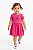 Vestido Tommy Hilfiger Bebê Rosa Fúcsia - Imagem 3