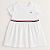 Vestido Bebê Tommy Hilfiger Saia Bordadal Lese Branco - Imagem 2